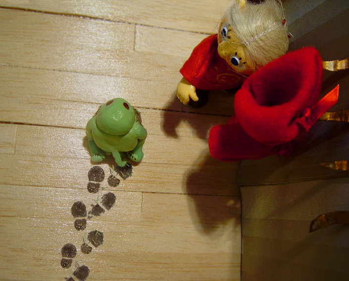 Foto zum Kinderbuch Jemand hat was angestellt, Figur Schmutz