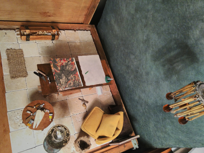 Details im Studio des Bildhauers für Zähne Details im Studio des Bildhauers für Zähne