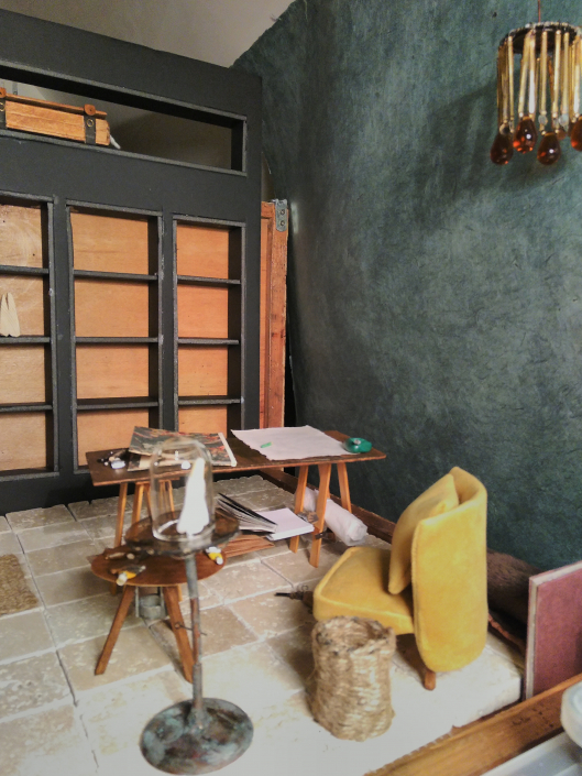 Details im Studio des Bildhauers für Zähne Möbel im Studio des Bildhauers für Zähne