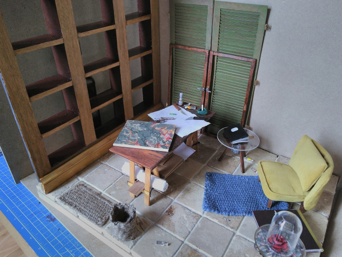 Details im Studio des Bildhauers für Zähne Möbel im Studio des Bildhauers für Zähne