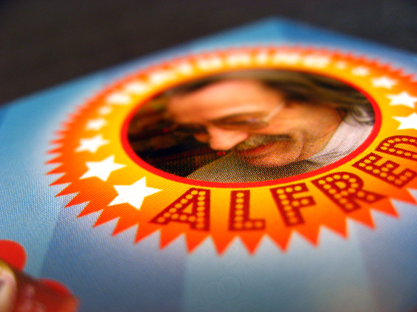 Detail des Flyers zur Büdchen-Party: Featuring Alfred