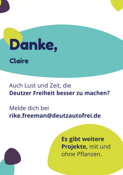Aufstecker Danke Claire