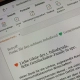 Monitoransicht eines Newsletters für den Gemüseladen